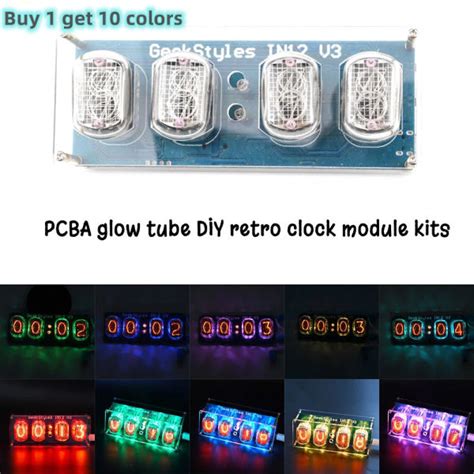 Dropship IN12 IN 12 PCBA Nixie Tube Digital LED Clock Electronic DIY