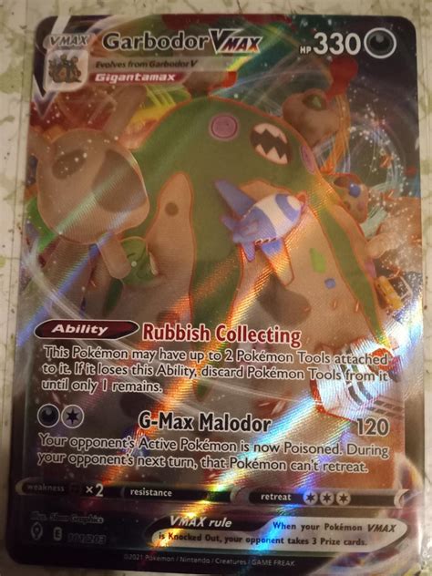 Garbodor VMAX Ungraded Pokemon Evolving Skies