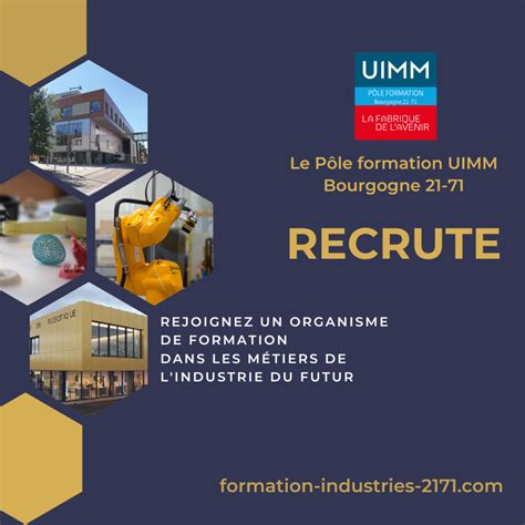 visuelrecrutement Pôle formation UIMM Bourgogne 21 71