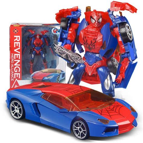 Coche Spiderman Transform Infantil World