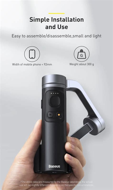 Baseus Control Smartphone Handheld Folding Gimbal Stabilizer GadStyle BD