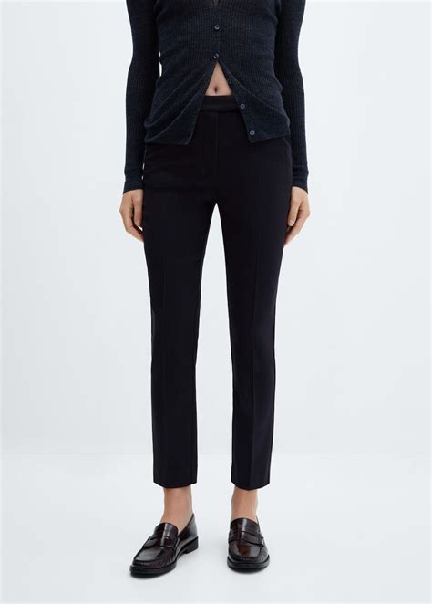 Mid Rise Skinny Trousers Women Mango Outlet Usa