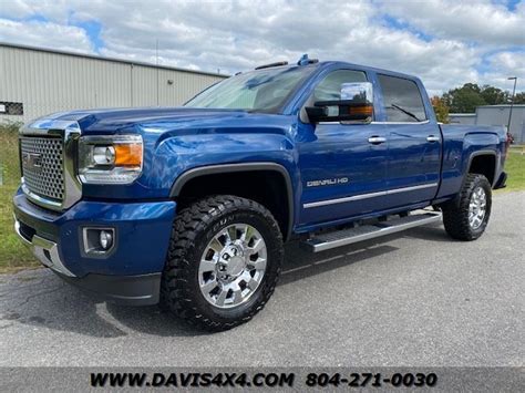 2016 Gmc Sierra 2500 Denali Hd Crew Cab Short Bed 4x4 Duramax Turbo Diesel Pickup