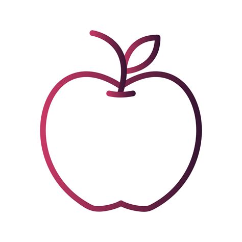 Icono De Vector De Manzana 355925 Vector En Vecteezy