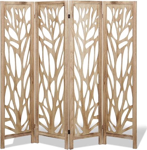 Buy ECOMEX 4 Panel Cutout Room Divider 5 6 Ft Tall Wood Room Dividers