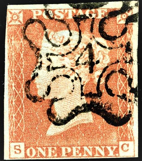 John Kinnard Stamps Sg Ud D Red Plate Superb London Number In