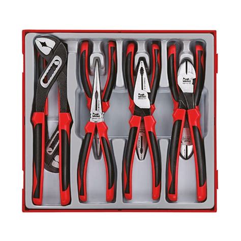 Teng Pce Mb Tpr Grip Plier Set Ttd Tray Itm Industrial Products