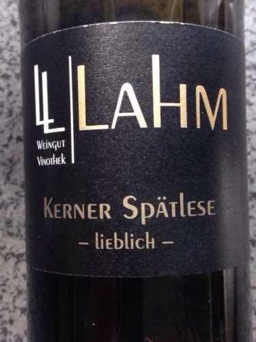 Weingut Leo Lahm Kerner Sp Tlese Vivino Us