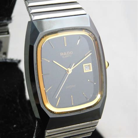 Rado Diastar Men S Date Black Vintage Watch Swiss Made