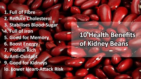 10 Health Benefits Of Kidney Beans Health Health Benefits Beans