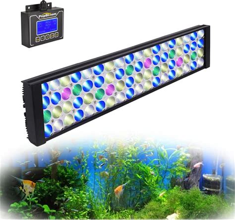 PopBloom Iluminación LED para acuario 50 70 cm luz de acuario con alta