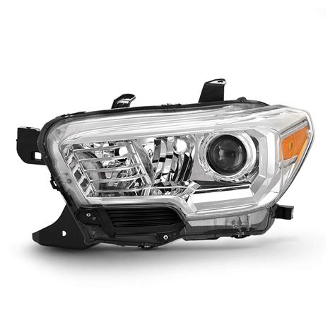 ヘッドライト 16 19 Toyota Tacoma Halogen w Fog DRL Headlight Passenger Rig