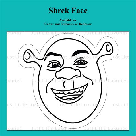 Shrek Head Outline