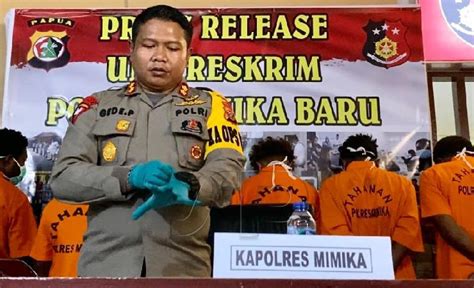 Geram Pada Pelaku Kriminal Kapolres Mimika Lihat Siapa Yang Jago