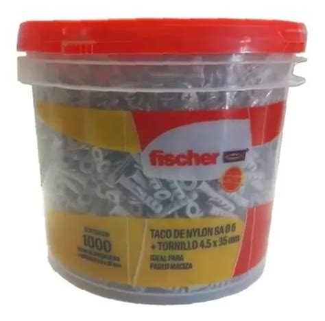 Tarugo Fischer Sa6 Tornillo 4 535 Balde X 1000 Con Tope Cuotas Al