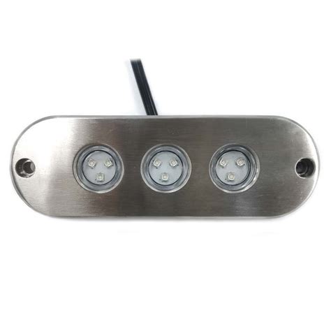 Stainless Steel W Underwater Led Boat Lights Surface Mount Ocean