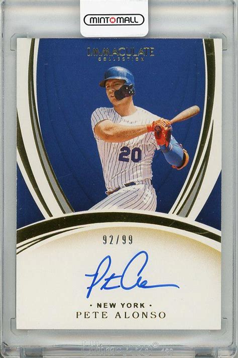 ミントモール Mint 梅田店 【表面微スレあり】2020 Panini Immaculate Pete Alonso