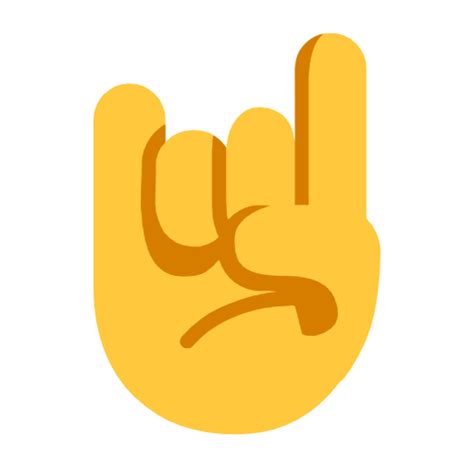 Sign Of The Horns Emoji Wiki Fandom