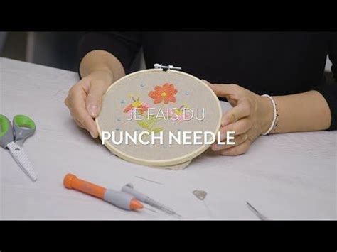 Tuto Je Fais Du Punch Needle Avec Cr Alia