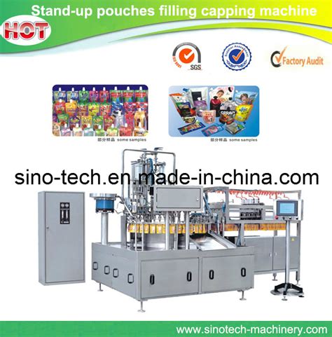 Automatic Stand Up Pouch Filling Capping Machine Stand Up Pouches