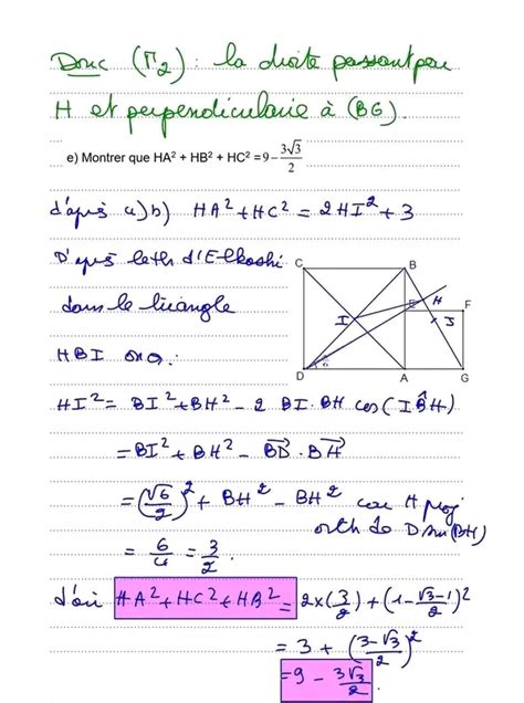 Me Math Matiques Math Exercice Corrig Produit Scalaire Pour Me Ann E