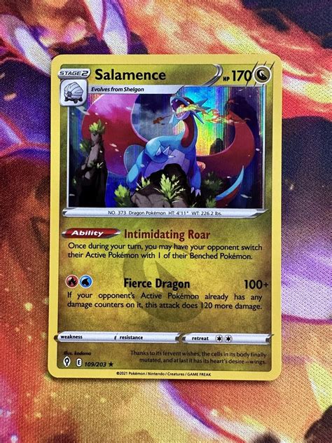 Pokémon TCG Salamence Evolving Skies 109 203 Holo Holo Rare eBay