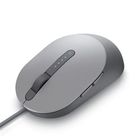 Dell Laser Wired Mouse Ms3220 Titan Gray Dell India