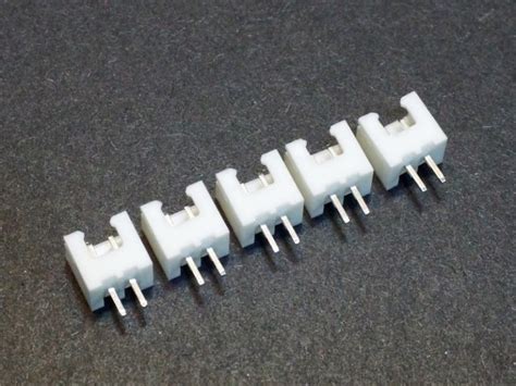 JST XH2 54 2 Pin Male Connector 5 Pack ProtoSupplies