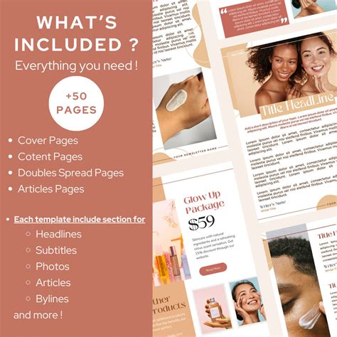 Canva Newsletter Template Business Newsletter Template Newsletter