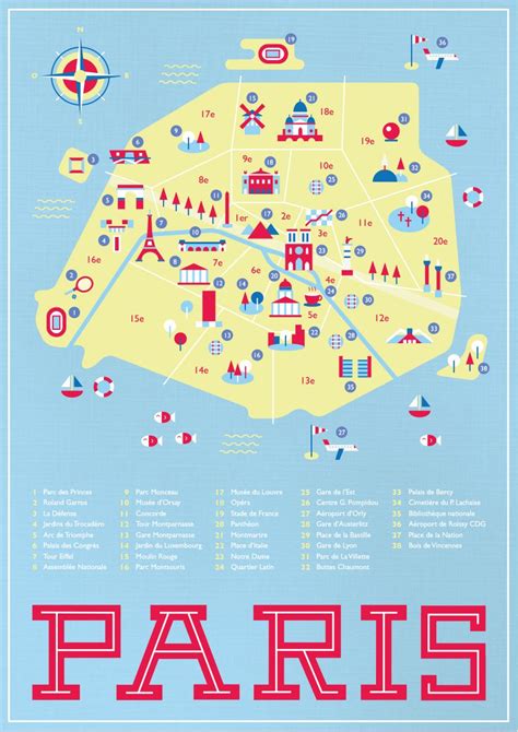 Map Of Paris Un Proyecto De Noedurand Domestika Mapa Paris