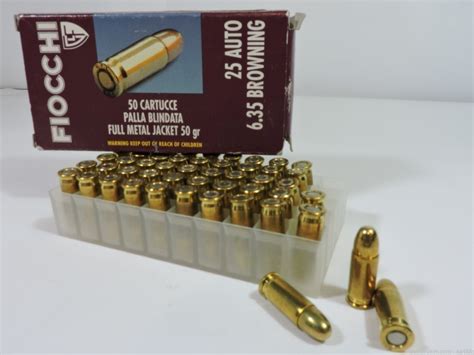 Rounds Fiocchi Acp Pistol Ammo Gr Fmj Acp Auto Automatic