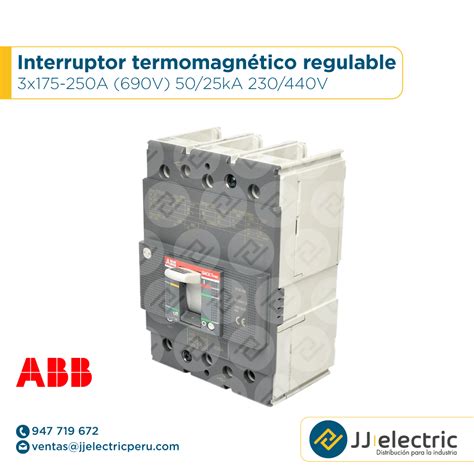 Interruptor Termomagn Tico Regulable X A V Abb