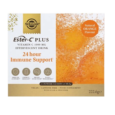 SOLGAR Ester C Plus Vitamina C 1000mg Efervescente 21 Sobres