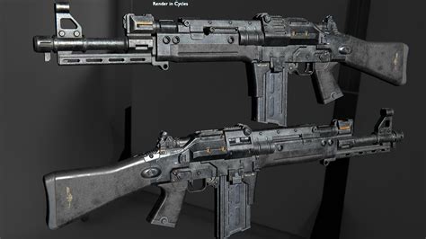 在武器创建的futuristic Assault Rifle 虚幻引擎商城