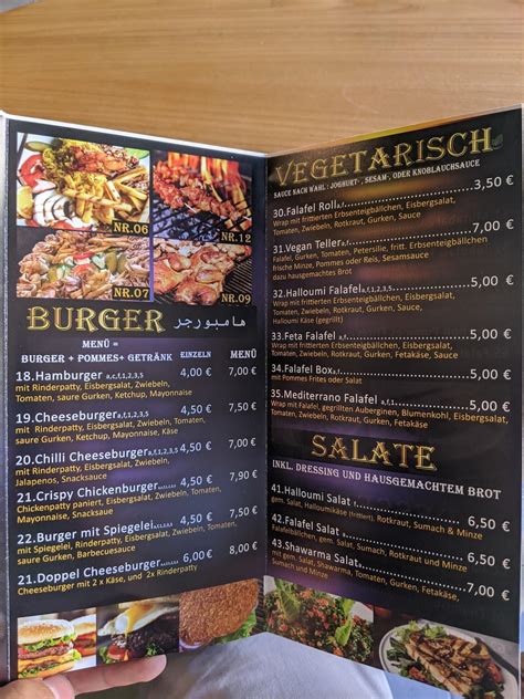 Speisekarte von البيت السوري Ori Grill Resturant restaurant Gießen