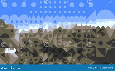 Mosaic Art Shapes Abstracts Backgrounds Stock Image Image Of