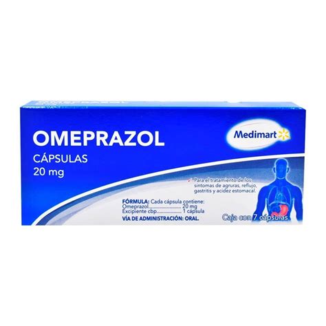 Omeprazol Medimart 20 mg con 7 cápsulas Walmart