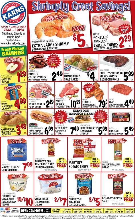 Karns Quality Foods Ad Circular Rabato