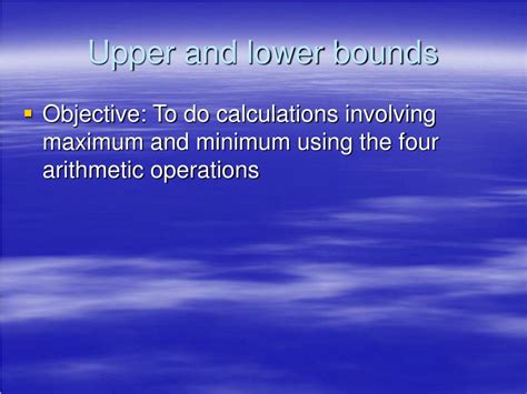 Ppt Upper And Lower Bounds Starter Powerpoint Presentation Free