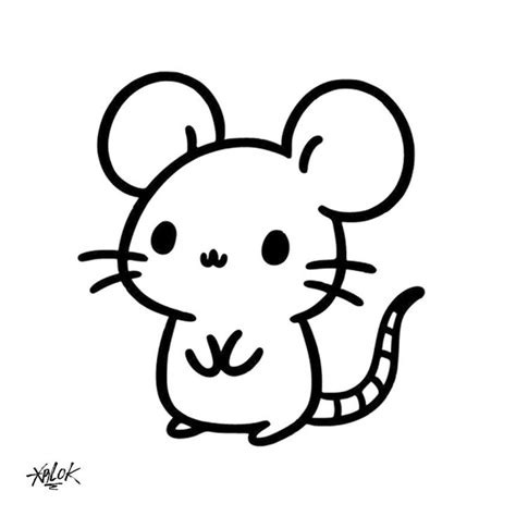 Ratoncito Para Imprimir Y Colorear Sencillo En 2024 Dibujos Sencillos