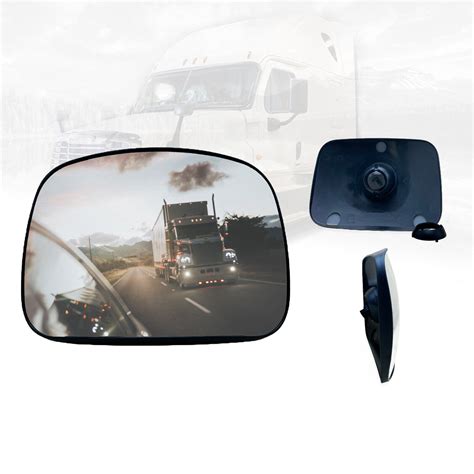 Splendid Hood Mirror Glass For Freightliner Cascadia Wide Angle Convex