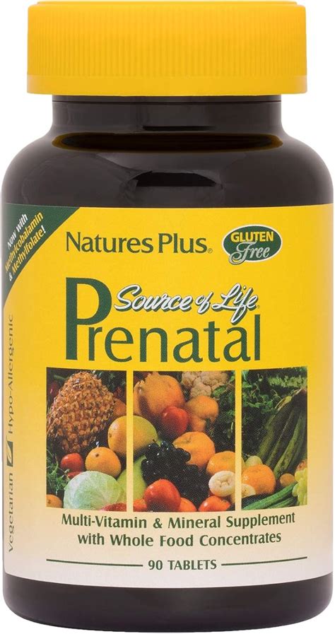 Natures Plus Source Of Life Prenatal 400 Mcg Folate 90 Vegetarian