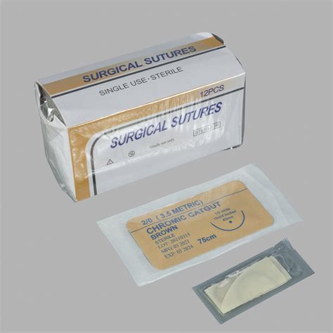 Sterile Medical Absorbable Surgical Chromic Plain Catgut Suture