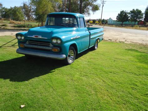 1958 Chevy 3200 Apache Fleetside Pickup Classic Chevrolet Other Pickups 1958 For Sale