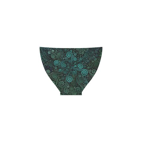 Turquoise 3D Rose Custom Bikini Swimsuit ID D390259