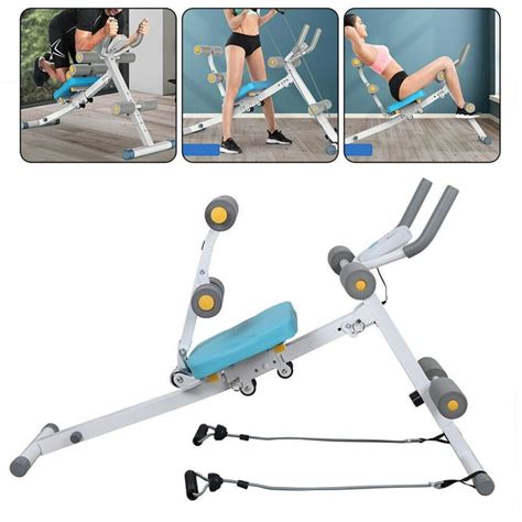 Abdominal Exercise Trainer, Folding Sit-up Core Trainer Machine Workout Exercise Equipment with ...