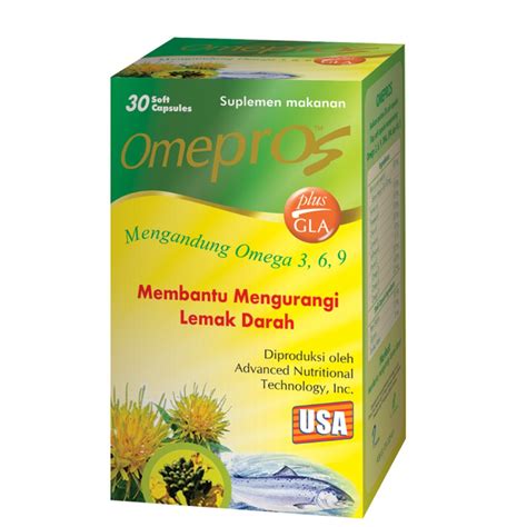 Jual Omepros Soft Capsules Suplemen Penurun Kolesterol Shopee Indonesia