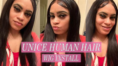 Unice Human Hair Wig Lace Wig Install Boujeebabee Unice Hair