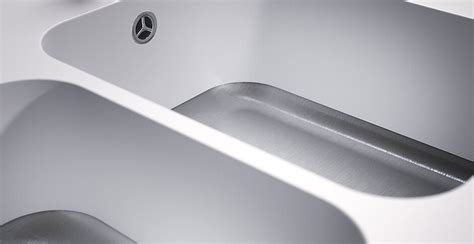 MIXA The Corian Kitchen Sinks With Stainless Steel Bottom Bringing