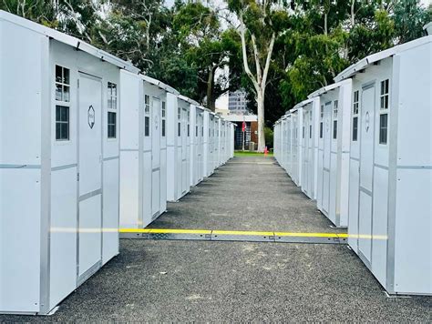 Veterans Move Into Pallet Shelters Pallet Shelter